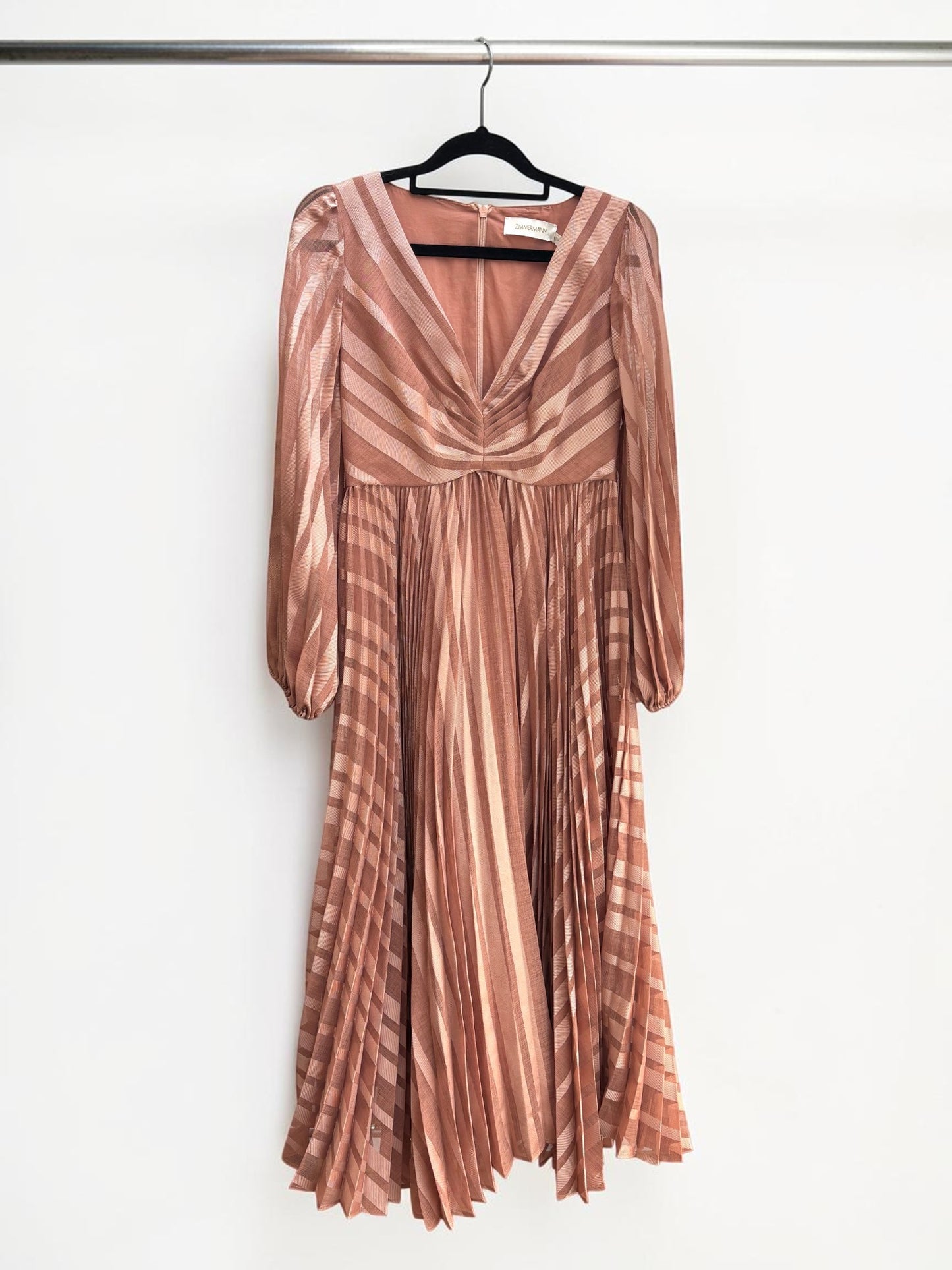 Zimmerman Ballet Pink Burnout Sunray Dress- Petite OP