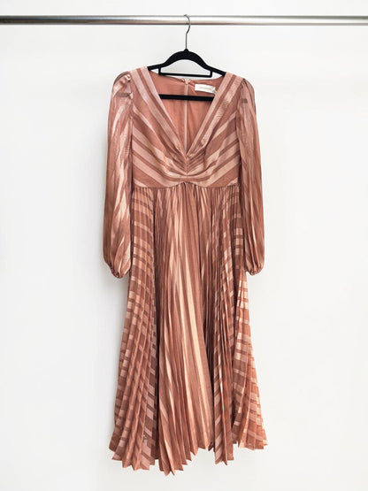 Zimmerman Ballet Pink Burnout Sunray Dress- Petite OP