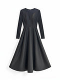 Howard Green Couture Tailored Evening Gown in Black — XS