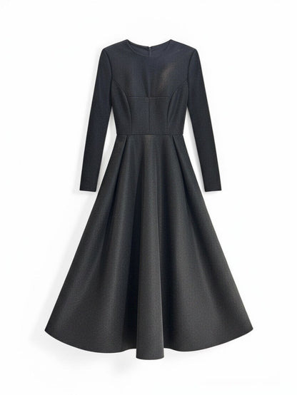 Howard Green Couture Tailored Evening Gown in Black — XS