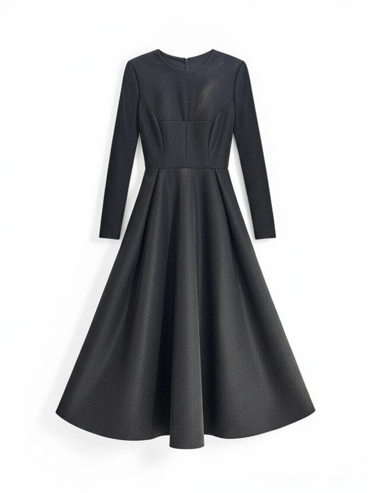 Howard Green Couture Tailored Evening Gown in Black — XS