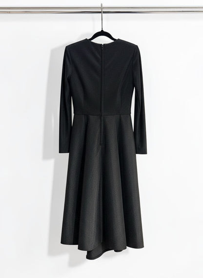 Howard Green Couture Tailored Evening Gown in Black — XS
