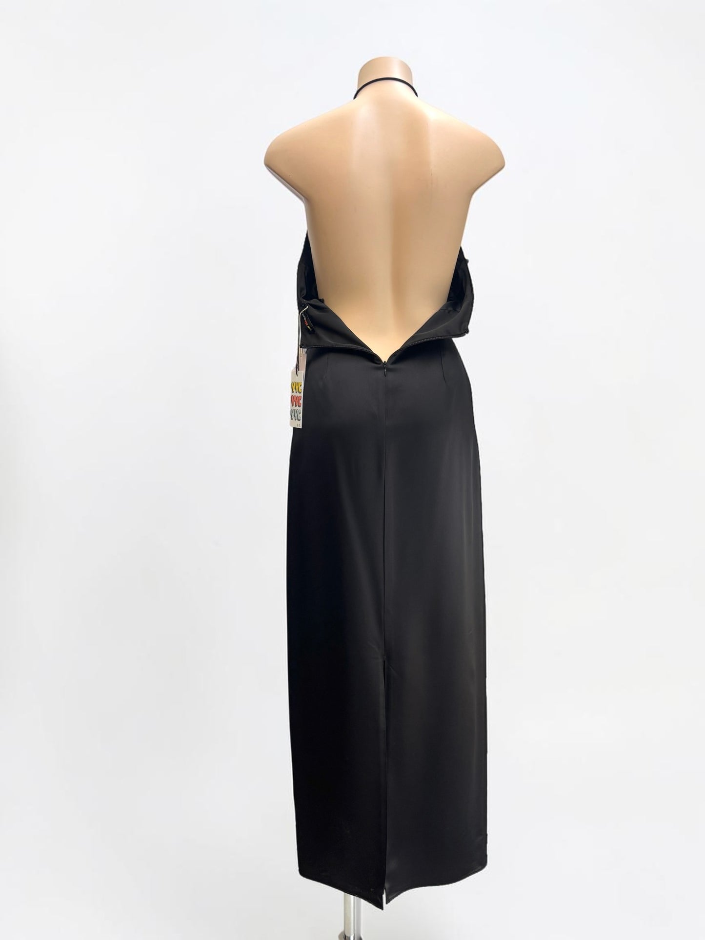 Sir. The Label x Yan Yan Chan Houdini Black Silk Midi Dress — Size 0