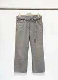 Sacai Boot Cut Belted Denim Jeans in Grey Wash — Size US 2/S-M