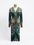 Camilla Fitzgeralds Flapper Belted Jersey Dress — Size XXS