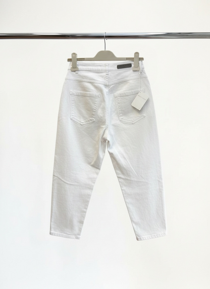 Fabiana Filippi White cropped strait leg jeans - 38 BNWT