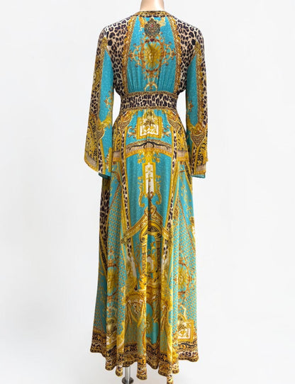 Camilla Dripping In Decadence Kimono Sleeve Silk Dress — Size XXS