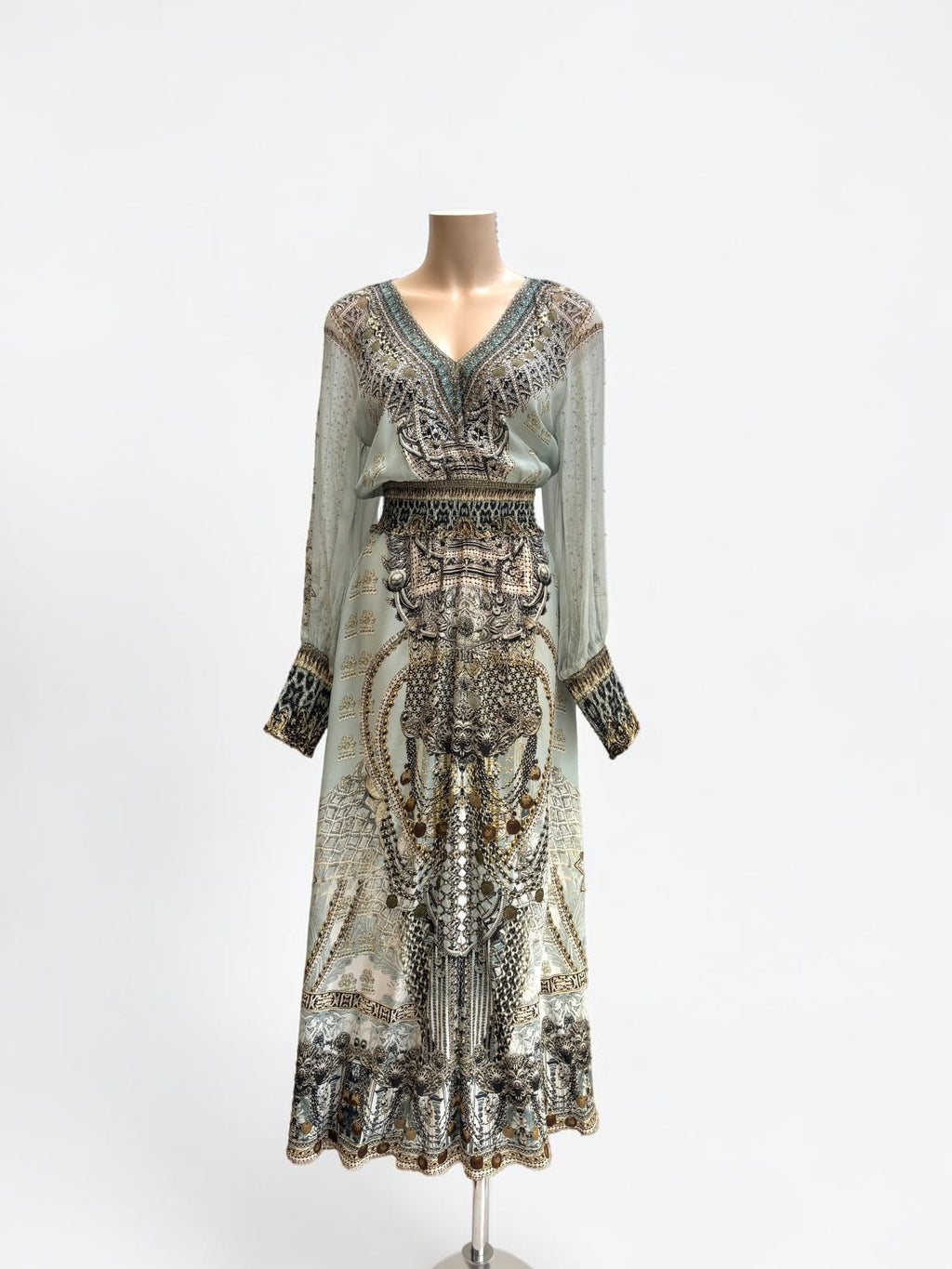 Camilla Free Espiritu Silk Maxi Dress — Size XXS