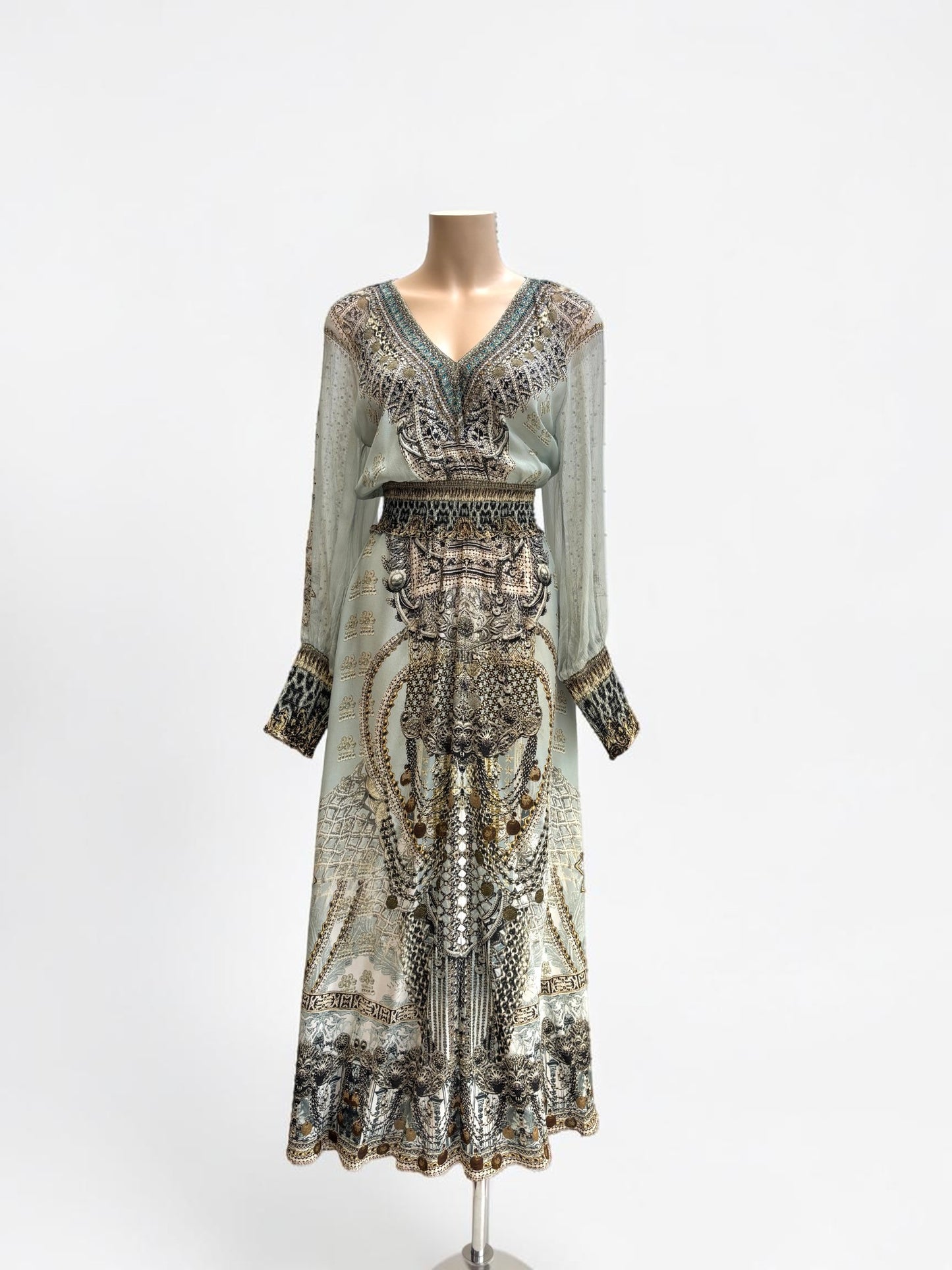 Camilla Free Espiritu Silk Maxi Dress — Size XXS