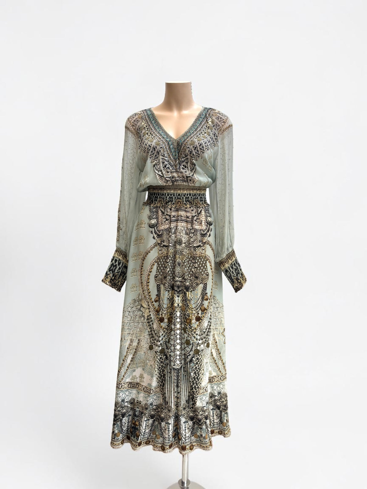 Camilla Free Espiritu Silk Maxi Dress — Size XXS