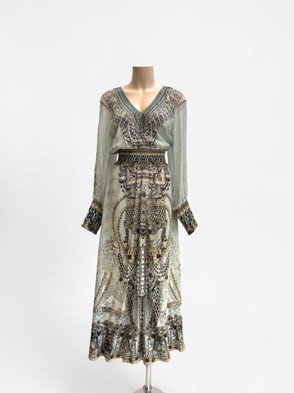 Camilla Free Espiritu Silk Maxi Dress — Size XXS