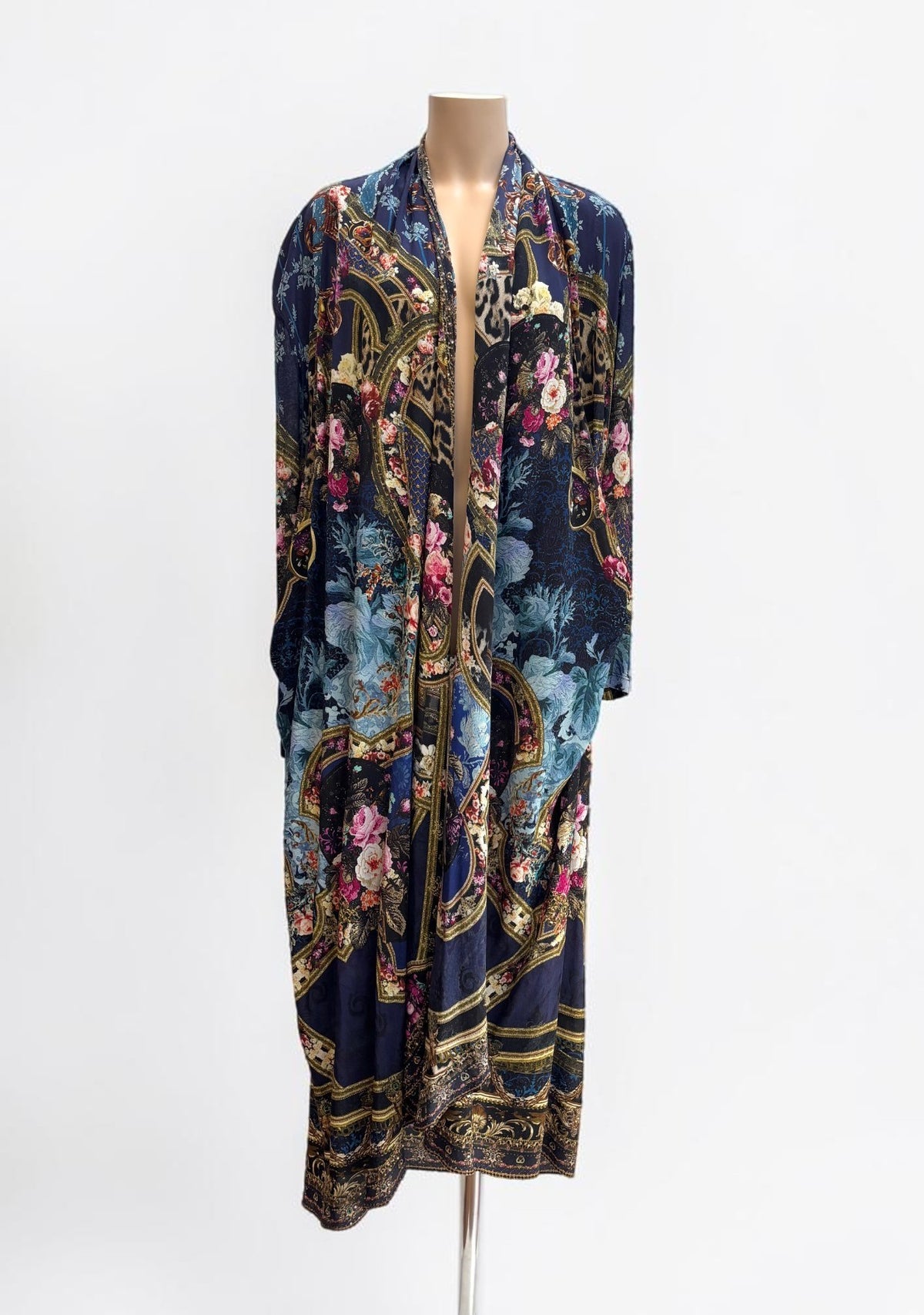 Camilla Fields Of Treasure Silk Kimono — Size S/M