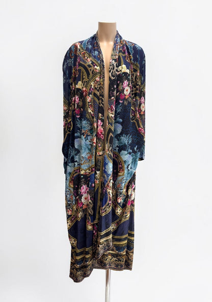 Camilla Fields Of Treasure Silk Kimono — Size S/M