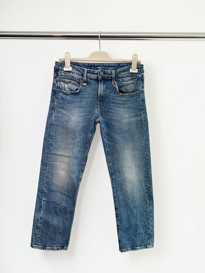 R13 Boy Straight Kelly Stretch Denim Jeans — US 26 / AU 8