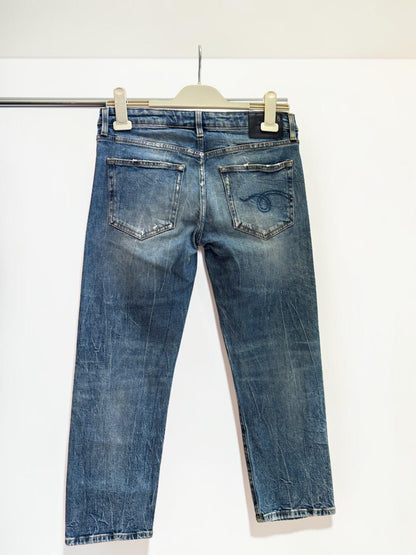 R13 Boy Straight Kelly Stretch Denim Jeans — US 26 / AU 8