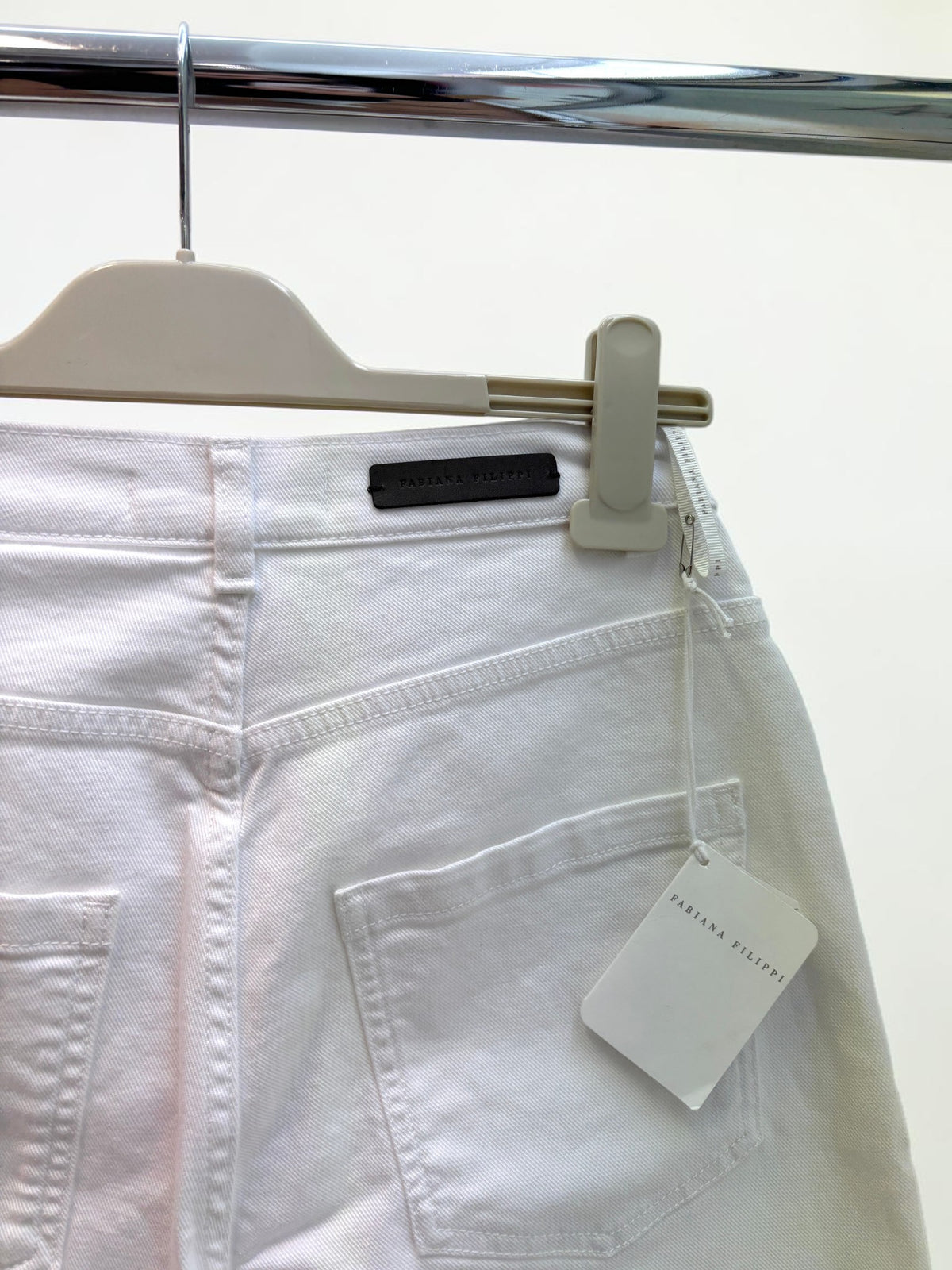 Fabiana Filippi White cropped strait leg jeans - 38 BNWT