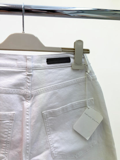 Fabiana Filippi White cropped strait leg jeans - 38 BNWT