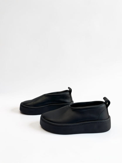 Jil Sander Black Leather Sneakers — Size 37