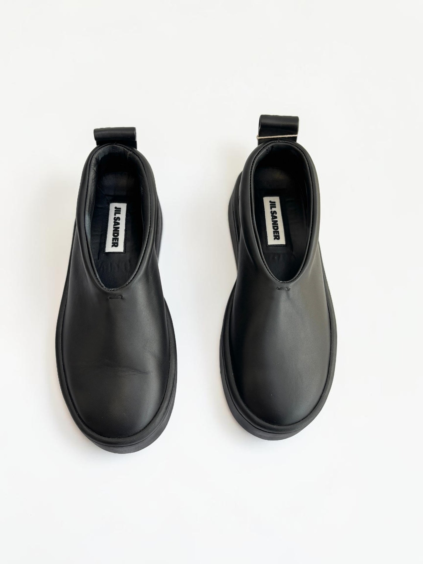 Jil Sander Black Leather Sneakers — Size 37