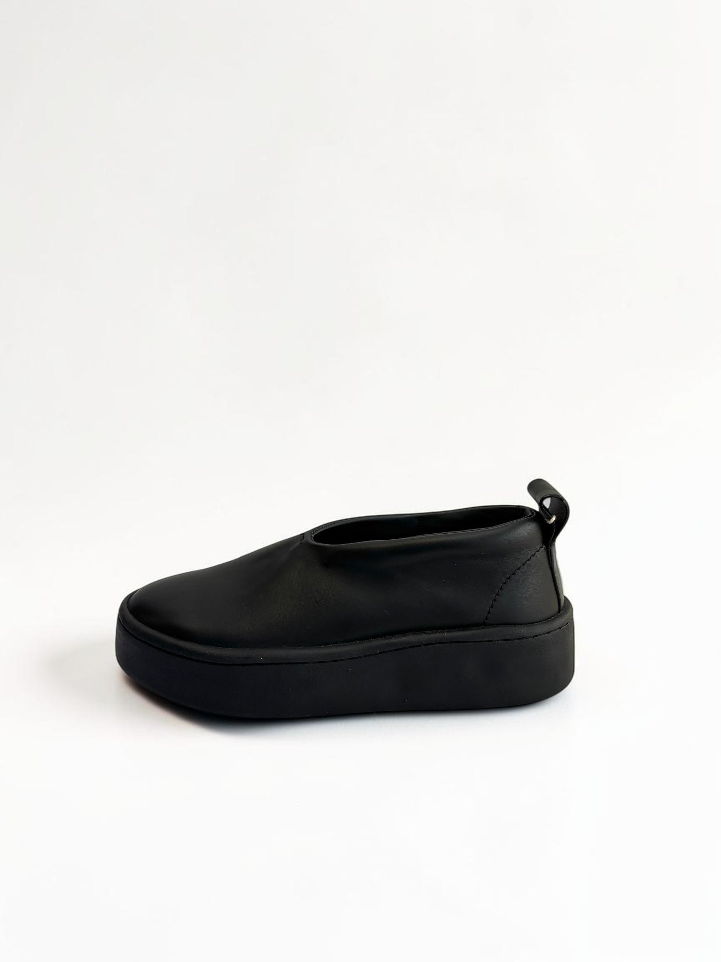 Jil Sander Black Leather Sneakers — Size 37