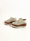 Stella McCartney Elyse Woven Mesh Platform Shoes in Ivory – Size EU 39.5