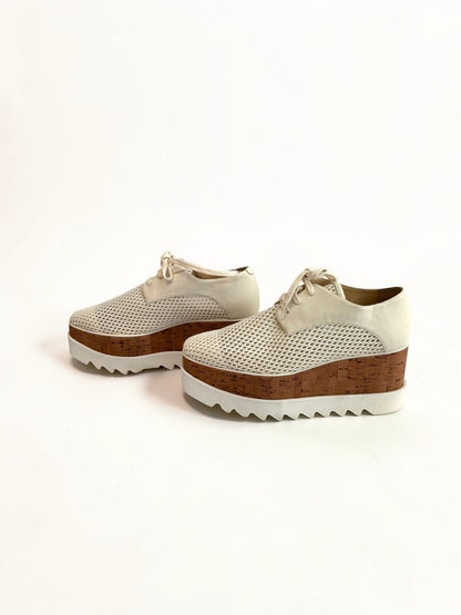 Stella McCartney Elyse Woven Mesh Platform Shoe -39.5