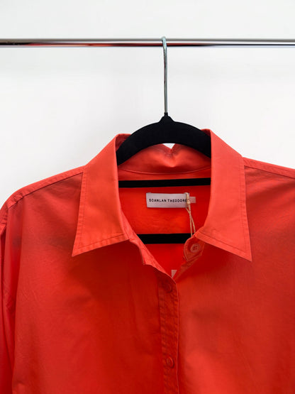 Scanlan Theodore Cotton Shirt in Orange – Size 8