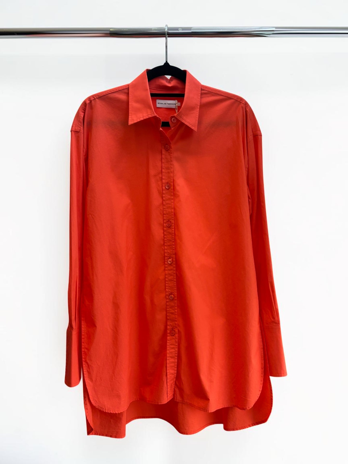 Scanlan Theodore Cotton Shirt in Orange – Size 8