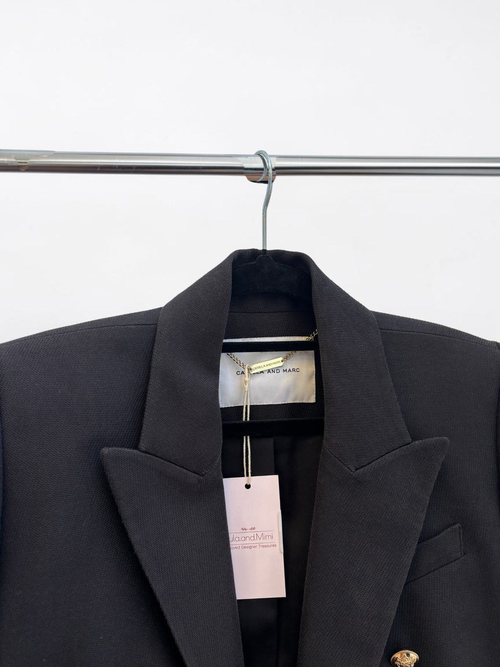 Camilla and Marc Dimmer Blazer Black 8 Excellent Condition