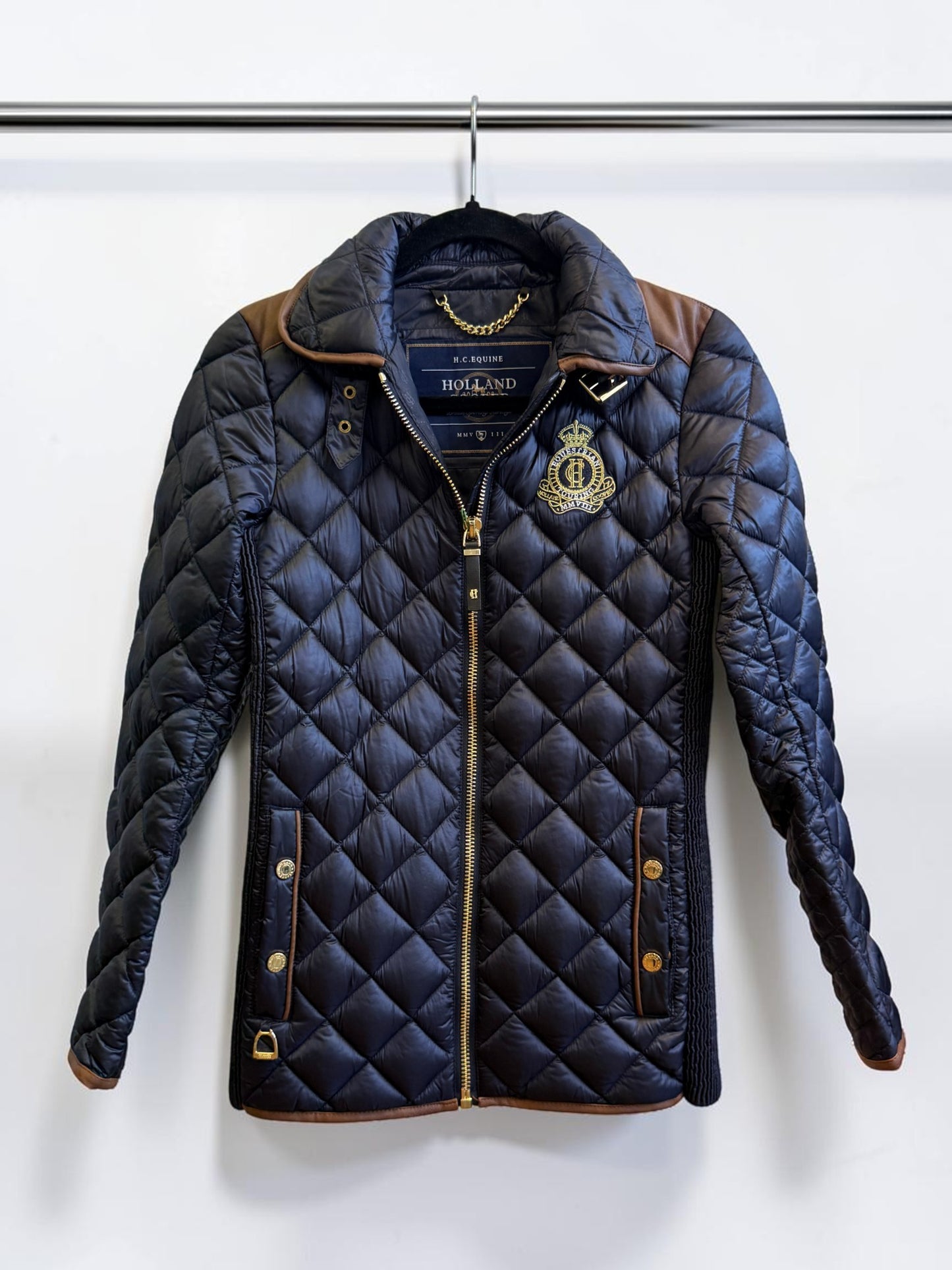 Holland Cooper Studland Quilted Jacket in Ink Navy NWT — Size XS