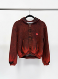 Alexander Wang Red Cropped Shrunken Hoodie — Size Small