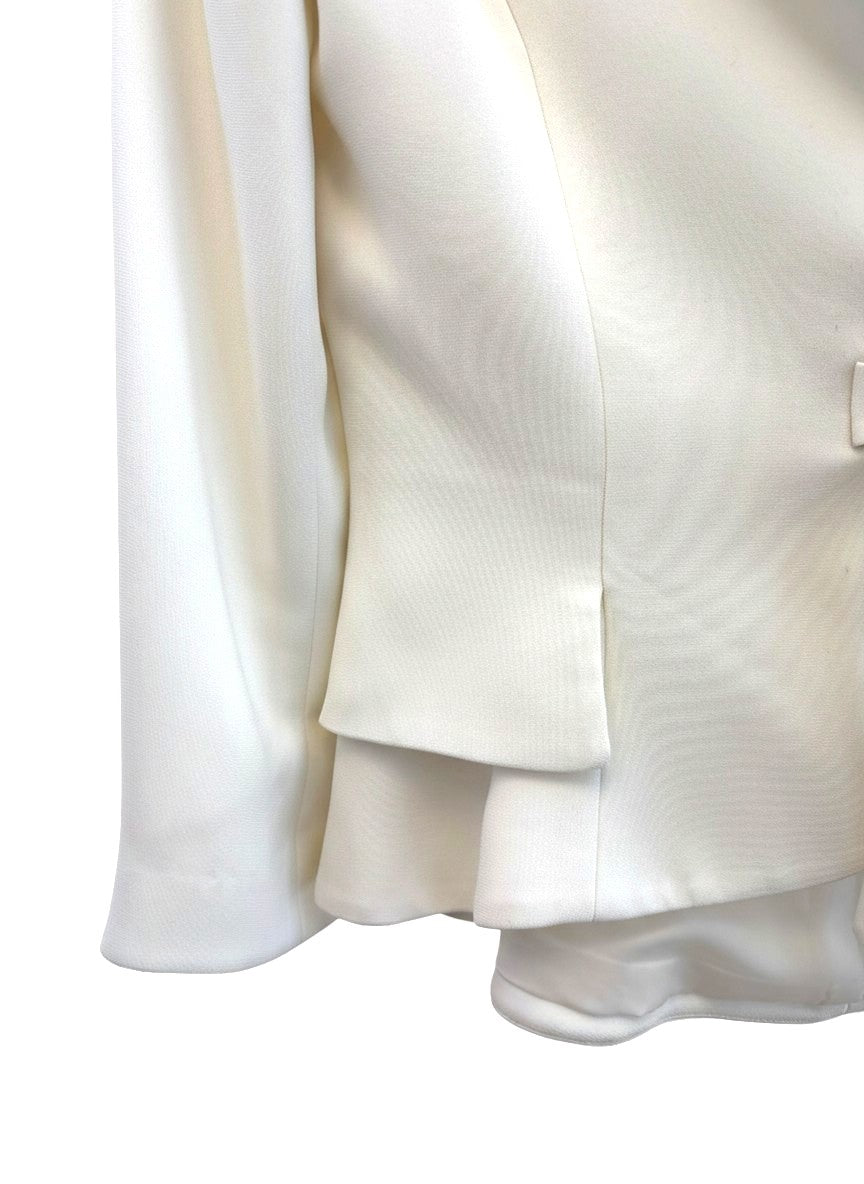 Carla Zampatti White Blazer with Bow Detail — 8