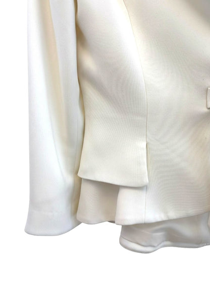 Carla Zampatti White Blazer with Bow Detail — 8