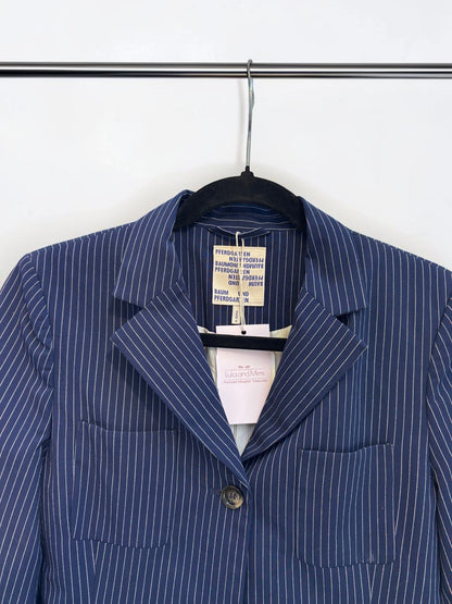 Baum und Pferdgarten Bolivia Pinstripe Blazer with Satin Trim — Size 36