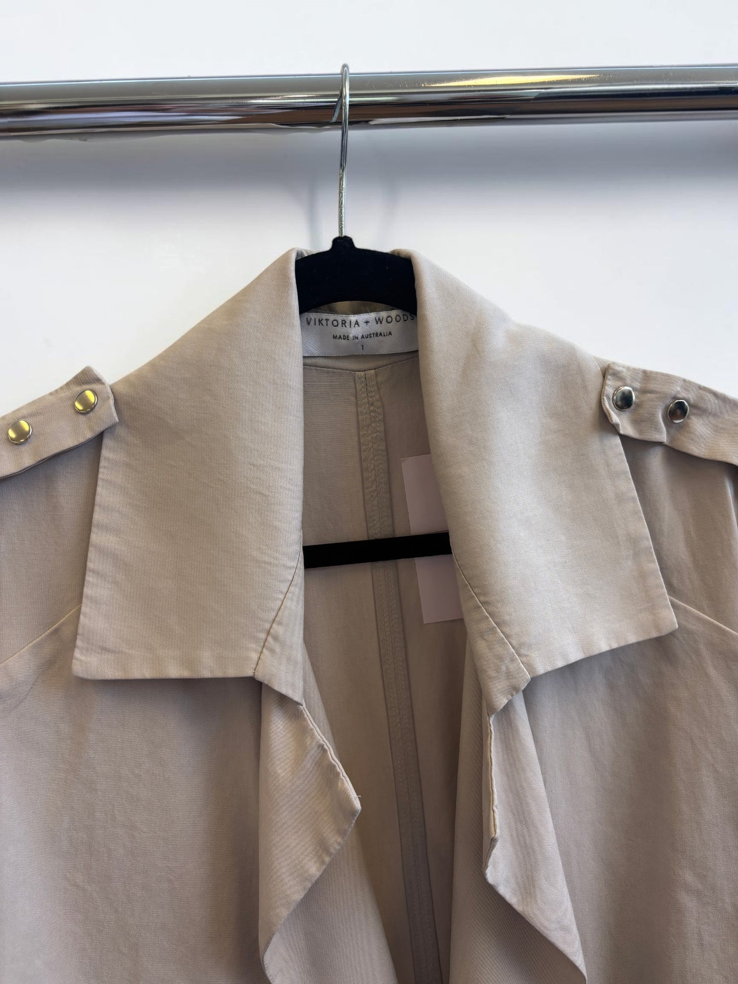 Viktoria & Woods Caped-Back Trench Coat – Size 1 / S