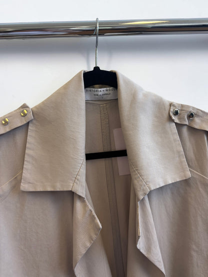 Viktoria & Woods Caped-Back Trench Coat – Size 1 / S