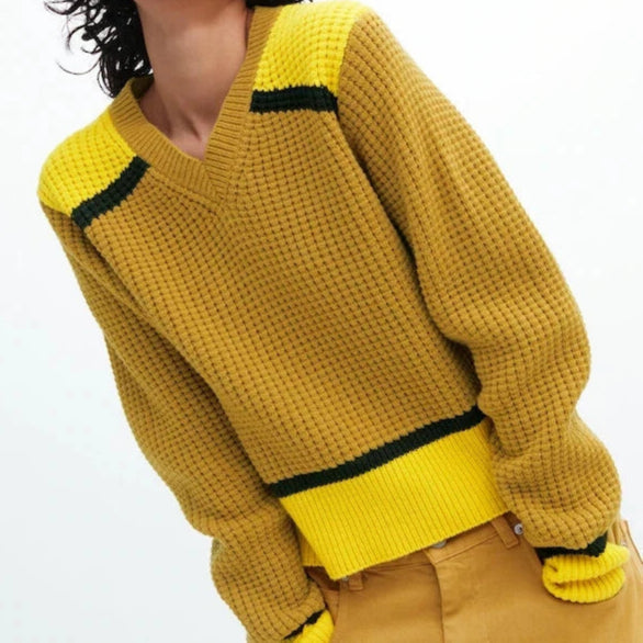 MARNI Popcorn V Neck Jumper